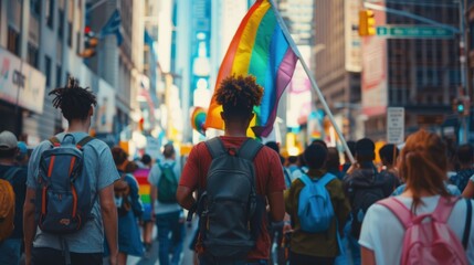 Obraz premium The Pride Parade in City