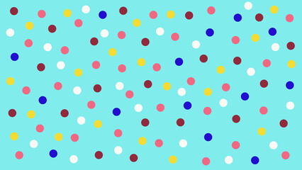 Blue Polka Dot Pattern Background. Naive style
