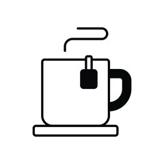 Fototapeta premium Tea Cup vector icon
