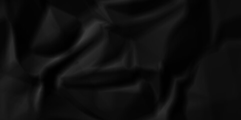 Abstract black crumpled paper background texture pattern overlay. wrinkled high resolution arts craft and Seamless black crumpled paper wrapper backdrop texture.	
