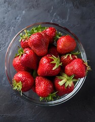 Strawberries in a bowl