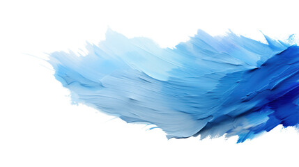 Fototapeta premium Blue brush strokes isolated on white background.