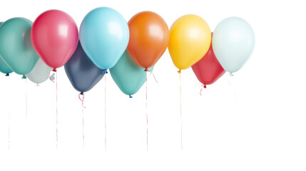 Obraz premium colorful balloons isolated on white background