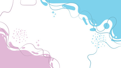 abstract colorful beautiful hand drawn wave liquid background vector design