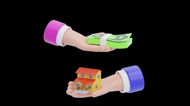 3D Animation of KPR Provides Home Purchase Financing Solutions | Alpha Channel