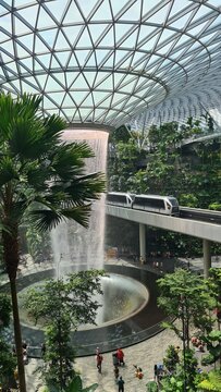 indoor waterfall chagi singapore