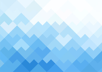 Mosaic blue pixel background. Gradient abstract tile background. Artistic polygonal background.