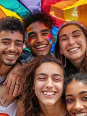 Fototapeta premium A group of young adults posing together for a photo shoot
