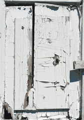 Texture of cracked paint on a board. Vector.