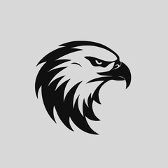 Vector Cartoon Hawk Logo Icon
