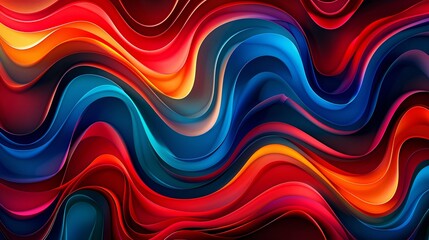 Obraz premium Vibrant and modern abstract background with flowing lines and a wavy pattern, ideal for websites, presentations, or any project in need of a burst of color