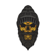 A Golden Thugs with Black Beanie