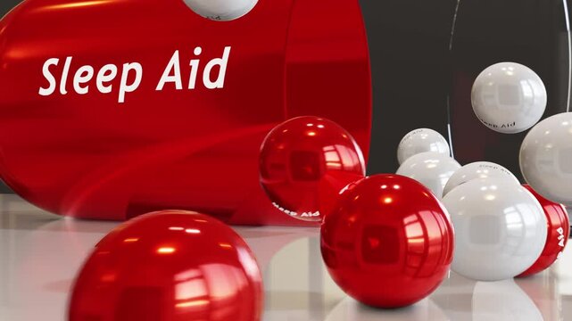 Sleep Aid Capsule (Slow Motion)