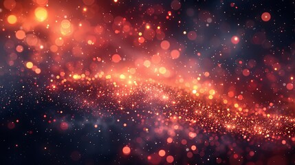 Fototapeta premium Texture with an elegant abstract background featuring bokeh lights, stars, and copy space image