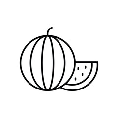 Watermelon vector icon