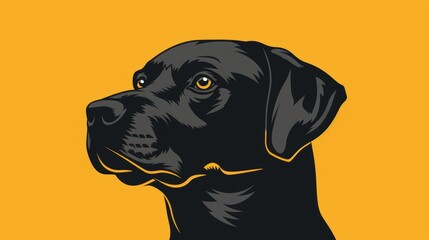 Black Labrador Retriever Portrait