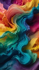 Dynamic color gradient Abstract 4K watercolor banner with flowing rainbow tones - high contrast