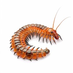 Fototapeta premium Centipede Japanese Street animal fashion cartoon isolated whitebackground 16:9