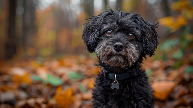 Doxiepoo Portrait in Autumn Woods