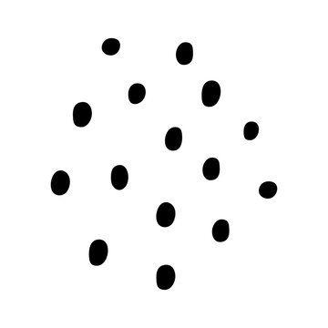 Dolka dot pattern. Abstract geometric vector background with small black circles on white background. Dots wallpaper. Perfect for card, screensaver, poster, invitation, home decor.