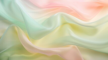 Obraz premium A calming pastel background with a blend of pale green, soft pink, and light yellow