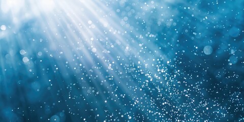 Fototapeta premium A bright sun shining against a clear blue sky