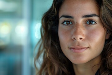 Fototapeta premium close-up face businesswoman