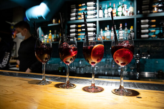 alcoholic and non-alcoholic kaktel in bakal
