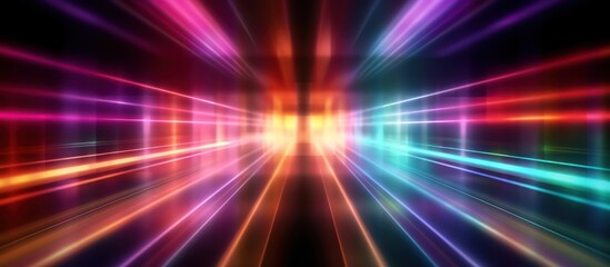 Abstract Neon Lights Background