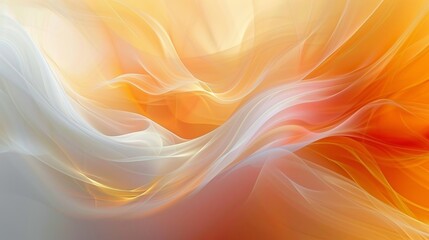 Obraz premium Dynamic backdrop with vibrant orange and white lines, evoking a feeling of motion and vitality
