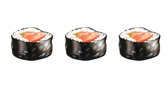 sushi on transparent background. vector illustration design element for your project. - Powered by Adobe