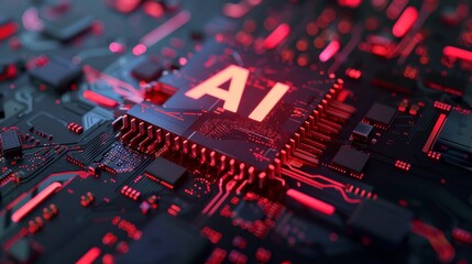 A hologram consisting of two letters "AI"