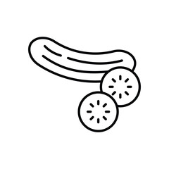 Cucumber vector icon