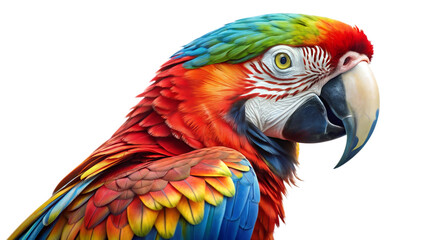 Fototapeta premium Macaw portrait. PNG