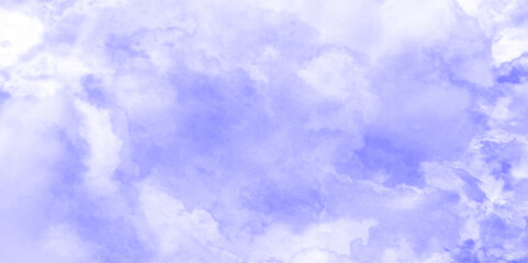 Abstract watercolor digital art painting with clouds, blurry  paper texture design with sky blue clouds, water stain on white concrete marble texture, white Carrara marble stone texture.