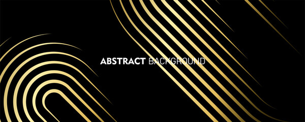 Black abstrack background. geometric line pattern. modern shiny gold gradient lines. luxury gold background. futuristic technology. dark, gold, wallpeper, pamphlet, illustration, business, metal,