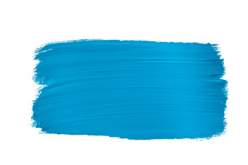 Fototapeta premium light blue stroke of paint isolated on transparent background