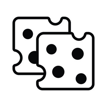 recommend clip art: Dairy product, an icon of cheese slice, premium vector