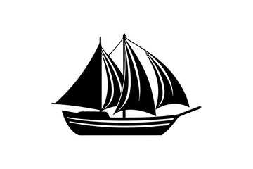 ship isolated on white