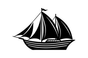 ship isolated on white