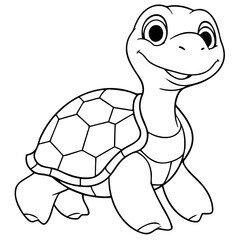 Adorable Cartoon Turtle, Perfect for Kids