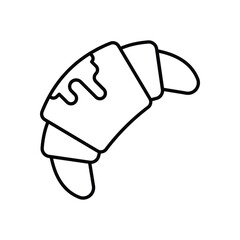 Croissant vector icon