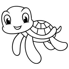 Cute Cartoon Turtle