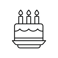 Cake vector icon