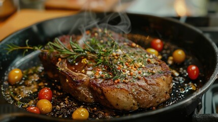 Cooking class for preparing homemade minion steak