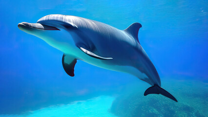 Fototapeta premium Captivating Images of Dolphin Underwater