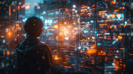 Using cutting-edge technology devices in everyday life.