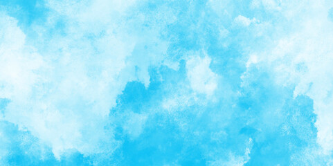 Aquarelle texture of painted sky blue watercolor, Hand painted blue watercolor paper texture, Artistic blue watercolor splash, blue marble background isolated on white paper.	
