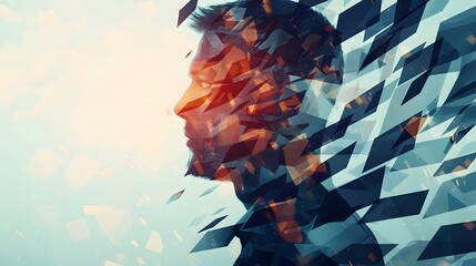 A leader using different approaches such as transformational, transactional, servant, and situational leadership in a dynamic digital environment, showcasing varied leadership techniques