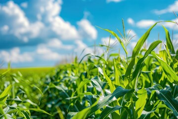 Fototapeta premium corn field. agriculture and farming